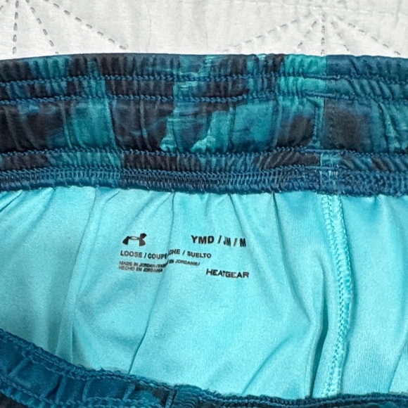 Under Armour Teal and Black Athletic Shorts - Picture 5 of 5